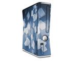 Bokeh Squared Blue Decal Style Skin for XBOX 360 Slim Vertical