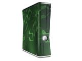 Bokeh Music Green Decal Style Skin for XBOX 360 Slim Vertical