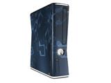 Bokeh Music Blue Decal Style Skin for XBOX 360 Slim Vertical