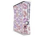 Pink Purple Lips Decal Style Skin for XBOX 360 Slim Vertical