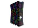 Rainbow Lips Black Decal Style Skin for XBOX 360 Slim Vertical