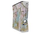Cotton Candy Gilded Marble Decal Style Skin for XBOX 360 Slim Vertical