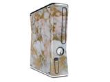 Pastel Gilded Marble Decal Style Skin for XBOX 360 Slim Vertical