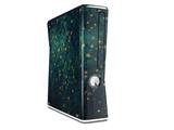 Green Starry Night Decal Style Skin for XBOX 360 Slim Vertical