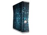 Blue Flower Bomb Starry Night Decal Style Skin for XBOX 360 Slim Vertical