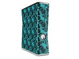 Peppered Flower Decal Style Skin for XBOX 360 Slim Vertical