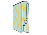 Decal Style Skin compatible with XBOX 360 Slim Vertical Lemons Blue