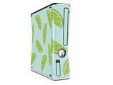 Decal Style Skin compatible with XBOX 360 Slim Vertical Limes Blue