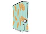 Decal Style Skin compatible with XBOX 360 Slim Vertical Oranges Blue