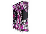 Pink Star Splatter Decal Style Skin for XBOX 360 Slim Vertical