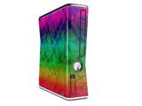 Rainbow Butterflies Decal Style Skin for XBOX 360 Slim Vertical