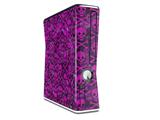 Pink Skull Bones Decal Style Skin for XBOX 360 Slim Vertical