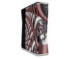 Chainlink Decal Style Skin for XBOX 360 Slim Vertical