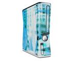 Electro Graffiti Blue Decal Style Skin for XBOX 360 Slim Vertical