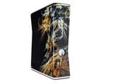 Flowers Decal Style Skin for XBOX 360 Slim Vertical
