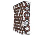 Locknodes 01 Burnt Orange Decal Style Skin for XBOX 360 Slim Vertical