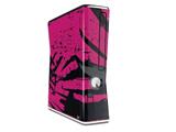 Baja 0040 Fuchsia Hot Pink Decal Style Skin for XBOX 360 Slim Vertical