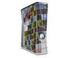 Quilt Decal Style Skin for XBOX 360 Slim Vertical