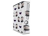 Face Dark Purple Decal Style Skin for XBOX 360 Slim Vertical