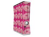 Donuts Hot Pink Fuchsia Decal Style Skin for XBOX 360 Slim Vertical