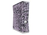 Folder Doodles Lavender Decal Style Skin for XBOX 360 Slim Vertical