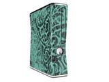 Folder Doodles Seafoam Green Decal Style Skin for XBOX 360 Slim Vertical