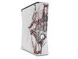 Sketch Decal Style Skin for XBOX 360 Slim Vertical