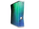 Bent Light Seafoam Greenish Decal Style Skin for XBOX 360 Slim Vertical