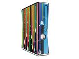 Color Drops Decal Style Skin for XBOX 360 Slim Vertical