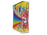 Rainbow Music Decal Style Skin for XBOX 360 Slim Vertical