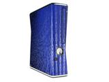 Binary Rain Blue Decal Style Skin for XBOX 360 Slim Vertical