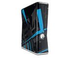 Baja 0004 Blue Medium Decal Style Skin for XBOX 360 Slim Vertical