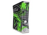 Baja 0032 Neon Green Decal Style Skin for XBOX 360 Slim Vertical