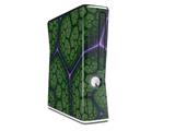 Decal Style Skin compatible with XBOX 360 Slim Vertical Linear Cosmos Green