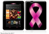 Hope Breast Cancer Pink Ribbon on Black Decal Style Skin fits 2012 Amazon Kindle Fire HD 7 inch