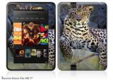 Leopard Cropped Decal Style Skin fits 2012 Amazon Kindle Fire HD 7 inch