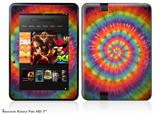 Tie Dye Swirl 107 Decal Style Skin fits 2012 Amazon Kindle Fire HD 7 inch