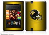 Iowa Hawkeyes Helmet Decal Style Skin fits 2012 Amazon Kindle Fire HD 7 inch