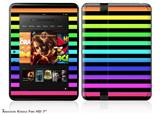 Stripes Rainbow Decal Style Skin fits 2012 Amazon Kindle Fire HD 7 inch