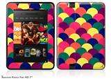 Brushed Cirlces Multi Dark Decal Style Skin fits 2012 Amazon Kindle Fire HD 7 inch