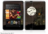 Halloween Haunted HouseDecal Style Skin fits 2012 Amazon Kindle Fire HD 7 inch