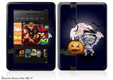 Halloween Jack O Lantern Pumpkin Bats and Zombie MummyDecal Style Skin fits 2012 Amazon Kindle Fire HD 7 inch