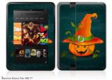 Halloween Mean Jack O Lantern PumpkinDecal Style Skin fits 2012 Amazon Kindle Fire HD 7 inch