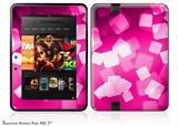 Bokeh Squared Hot PinkDecal Style Skin fits 2012 Amazon Kindle Fire HD 7 inch