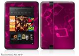 Bokeh Music Hot PinkDecal Style Skin fits 2012 Amazon Kindle Fire HD 7 inch