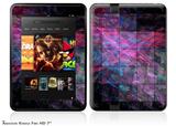 Cubic Decal Style Skin fits 2012 Amazon Kindle Fire HD 7 inch