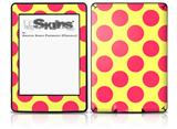 Kearas Polka Dots Pink And Yellow - Decal Style Skin fits Amazon Kindle Paperwhite (Original)