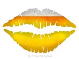 Beer - Kissing Lips Fabric Wall Skin Decal measures 24x15 inches