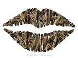 WraptorCamo Grassy Marsh - Kissing Lips Fabric Wall Skin Decal measures 24x15 inches