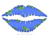 Turtles - Kissing Lips Fabric Wall Skin Decal measures 24x15 inches